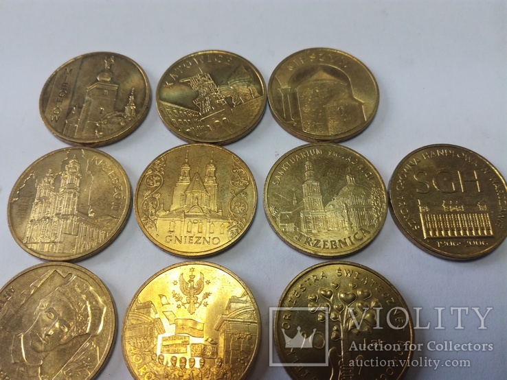 10 монет по 2зл. юбилейные 2005—2012г. одним лотом, фото №2