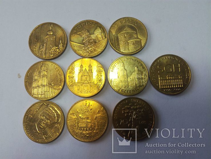 10 монет по 2зл. юбилейные 2005—2012г. одним лотом, фото №8