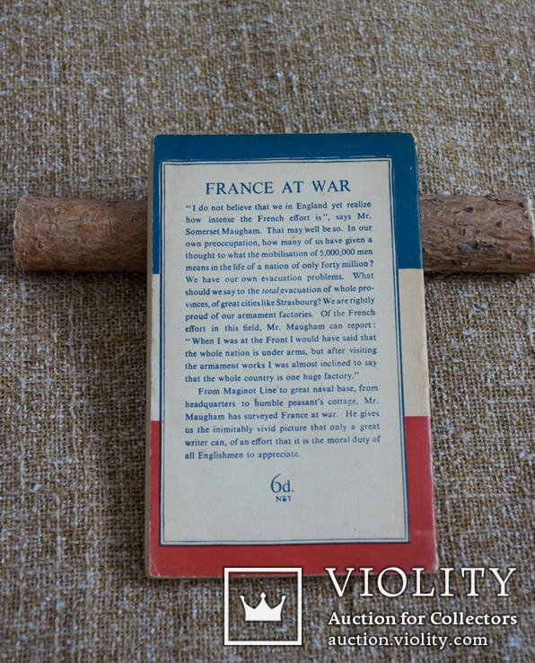 Книга France at war W.Somerset Maugham 1940, фото №3