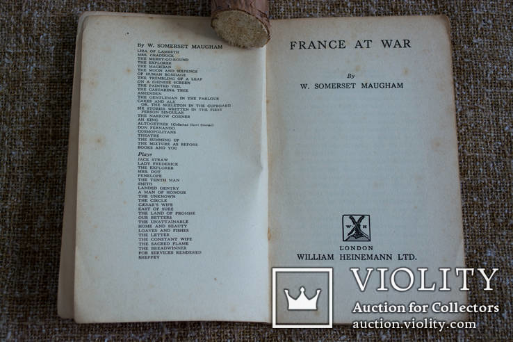 Книга France at war W.Somerset Maugham 1940, фото №5