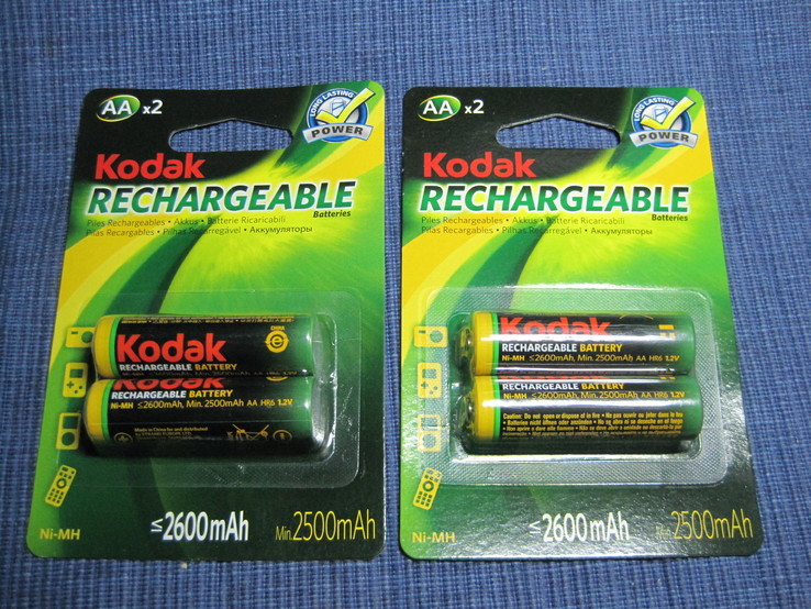 Аккумуляторы Kodak, R6, 2600 mAh в лоте 2 шт  №1, фото №4