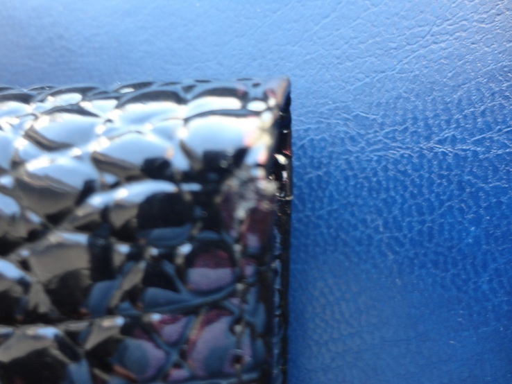 Женский кожаный кошелек HASSION (черно-сиреневый), фото №8