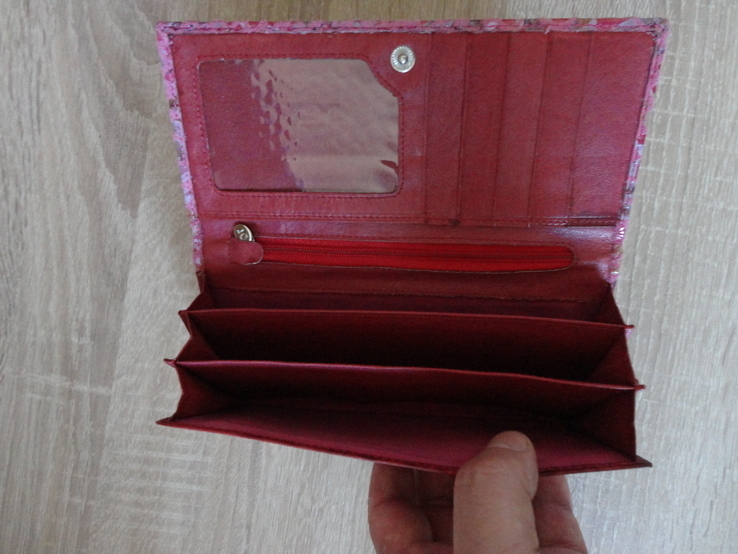 Женский кожаный кошелек Dr.Koffer (розовый замш), фото №4