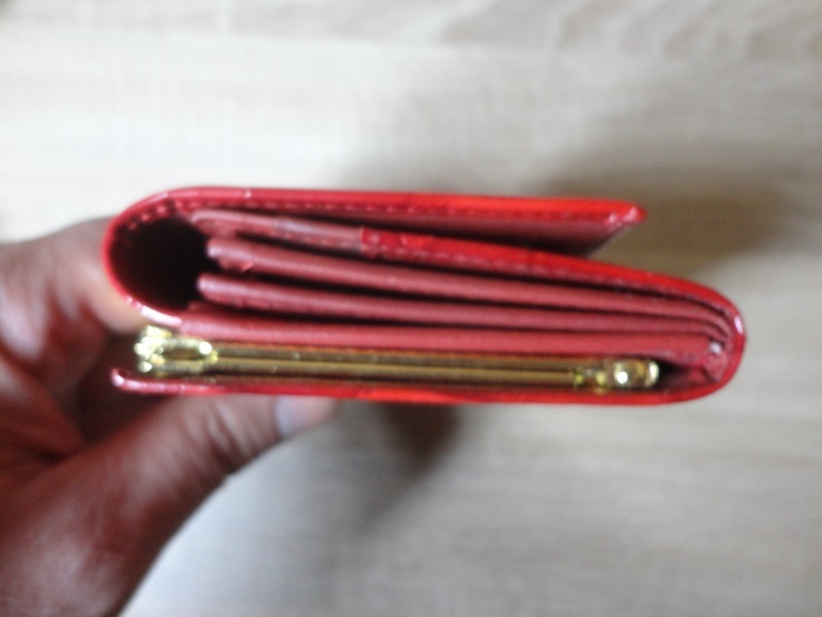 Женский кожаный кошелек HASSION (с глянцевым покрытием), фото №6
