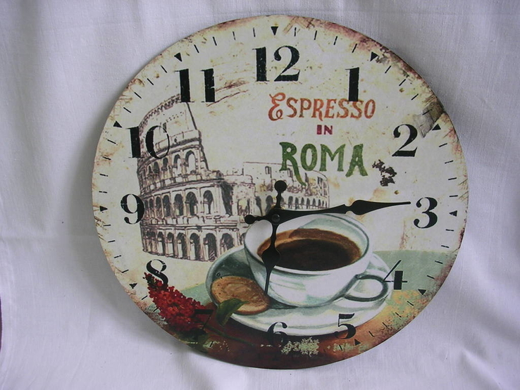 Часы  настенные Espresso in Roma, photo number 2