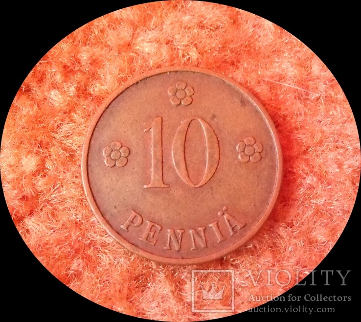 Финляндия 10 пенни 1924 г., фото №2
