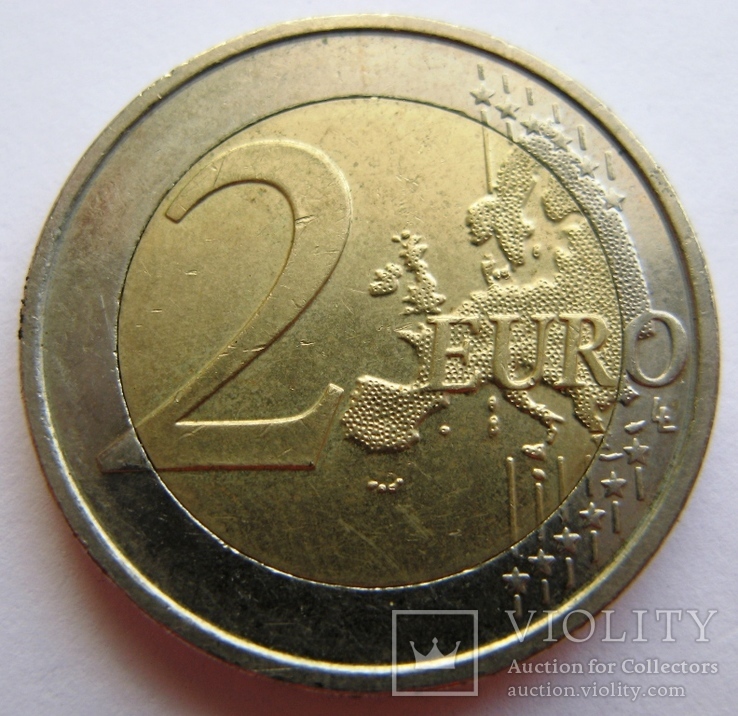 Бельгия 2 евро 2008 "Принц Альберт", фото №3