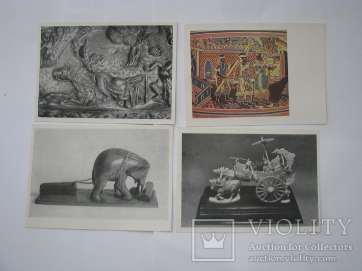 Набор открыток 1964 Искусство Бирмы. 12 шт, фото №3