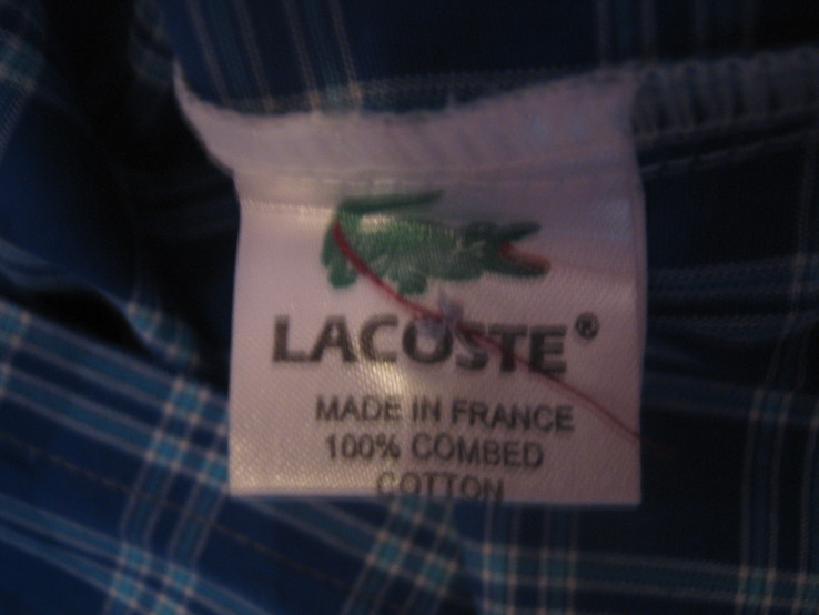 Сорочка в клєтку Lacoste, фото №5