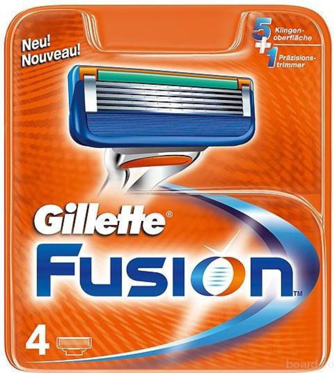 Gillette Fusion 4 шт. в упаковке, numer zdjęcia 2