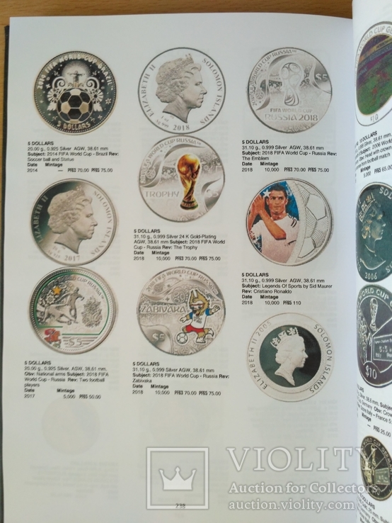 Каталог монет мира на футбольную тематику 2018, фото №11