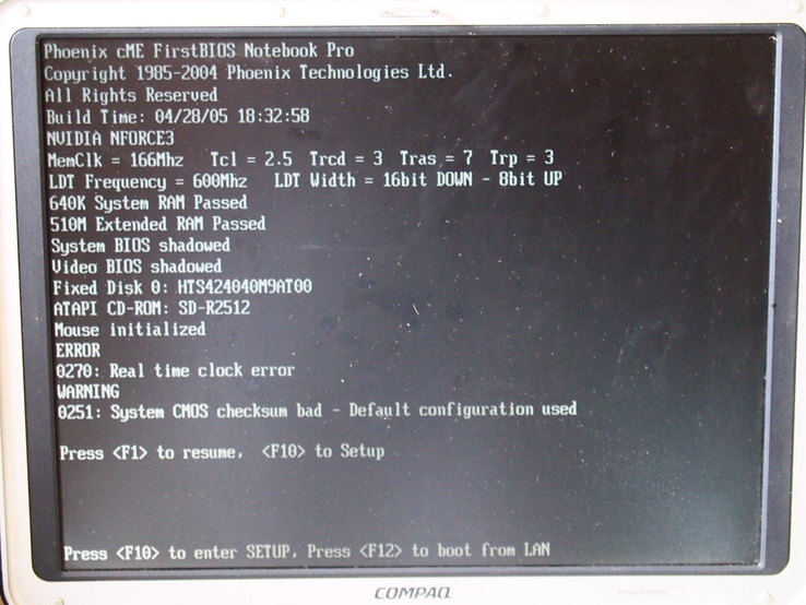 Ноутбук h/p COMPAQ PP2210 + зарядное устройство., photo number 9