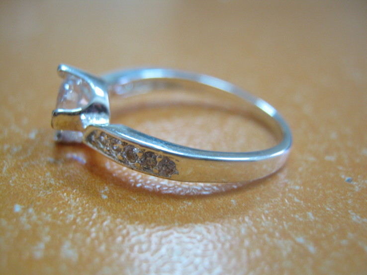 Красиве посріблене кольцо р.19, фото №3