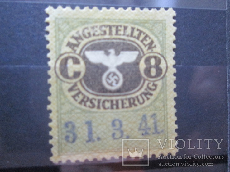  Рейх Страховая марка 1938