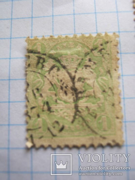 Четыре старинных марки Баварии, фото №6