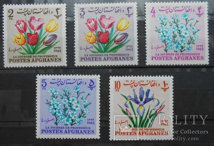 1963 г. Афганистан Цветы (*), фото №2