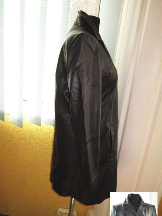 Оригинальный женский кожаный плащ ТСМ. Германия. Лот 85, фото №8
