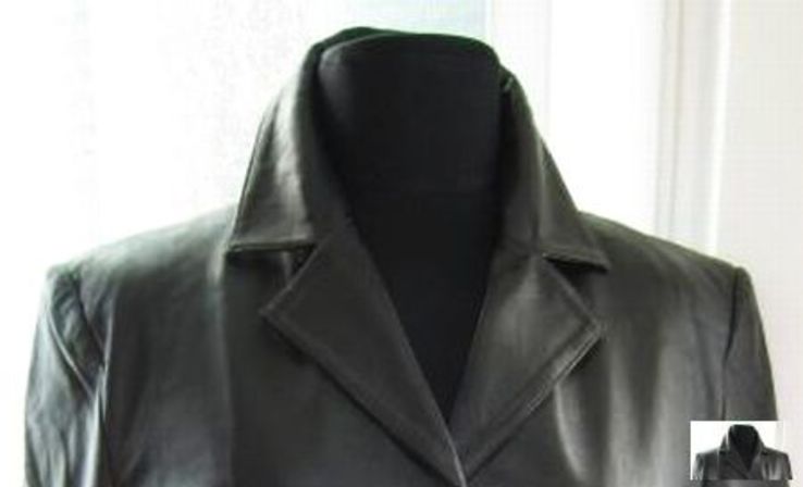 Оригинальный женский кожаный плащ ТСМ. Германия. Лот 85, фото №9