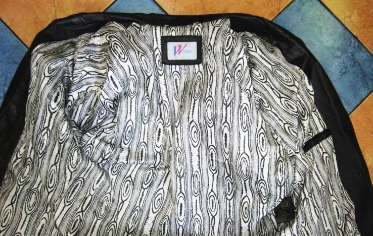 Большая стильная женская кожаная куртка VISION. Лот 177, numer zdjęcia 6