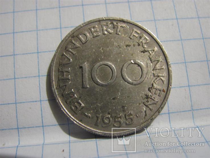 100 франков 1955 г Саар, фото №2