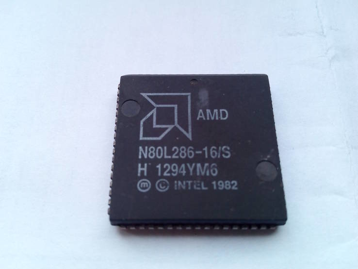 РАРИТЕТ Процессор 80286 286 16Mhz AMD N80L286-16/S, фото №2