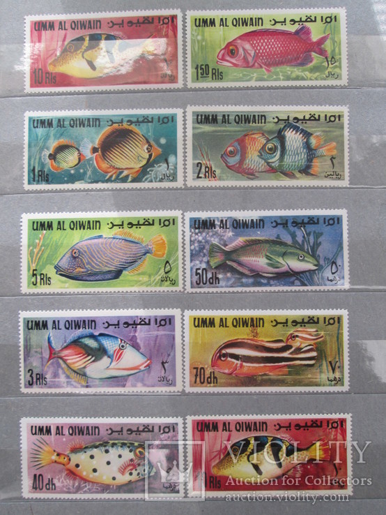 Умм-эль-Кайвайн рыбы 1967 MNH серия