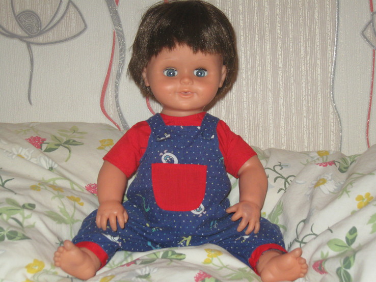Резиновая кукла-пупс-анатомический мальчик- 40 см. без соски., фото №2