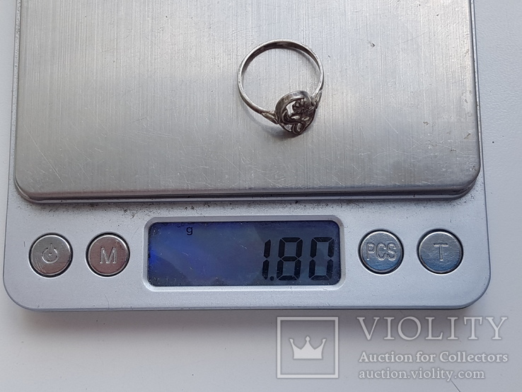 Советское кольцо серебро 875 проба. Размер 16.5, фото №6