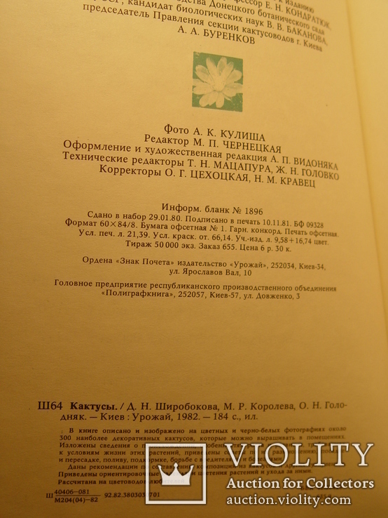 Кактусы 1982г, фото №5