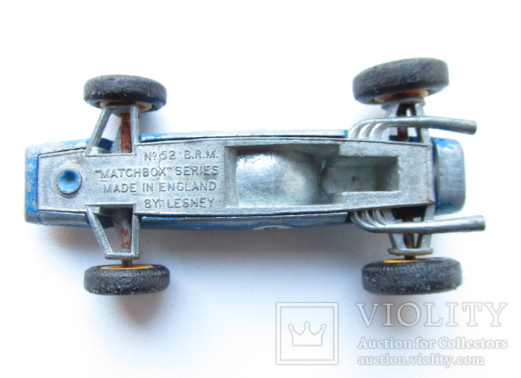 MATCHBOX Матчбокс Lesney N 52 Blue BRM гоночная машина 1965 года., фото №6