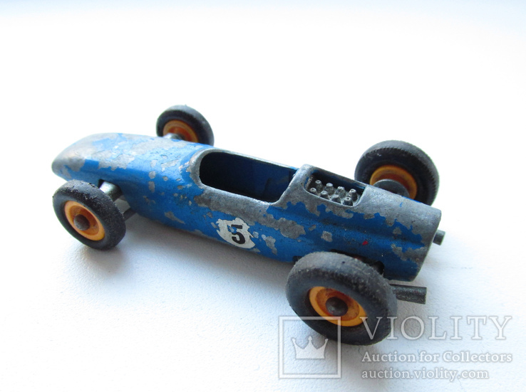 MATCHBOX Матчбокс Lesney N 52 Blue BRM гоночная машина 1965 года., фото №7