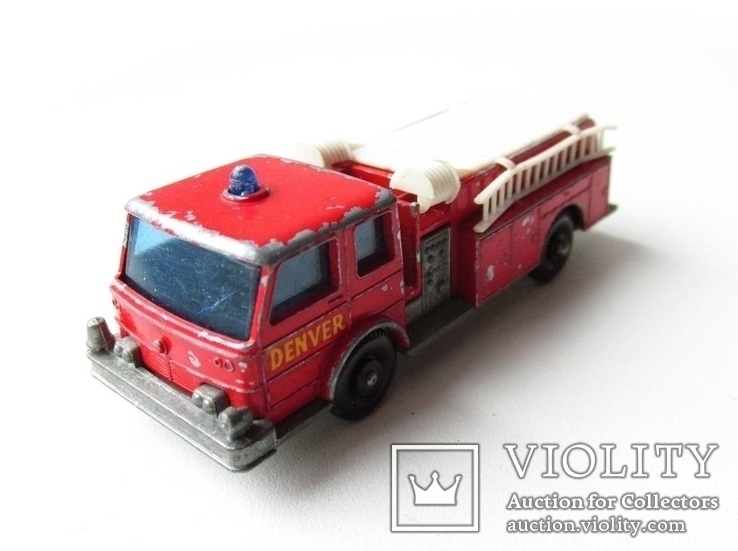 MATCHBOX модель Матчбокс 29 Fire Pumper Truck пажарная England 1960 года., фото №5