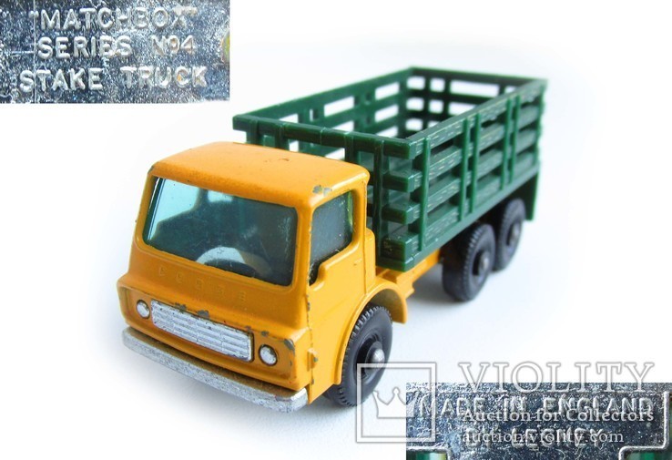 MATCHBOX Матчбокс 4 Dodge Stake Truck грузовик England 1967 год., фото №2