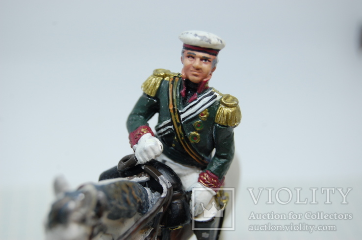 Фельдмаршал Генерал Кутузов на коне. Олово, фото №5