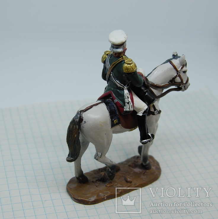 Фельдмаршал Генерал Кутузов на коне. Олово, фото №7