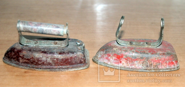 Пара утюжков из металла для воротничков, фото №2