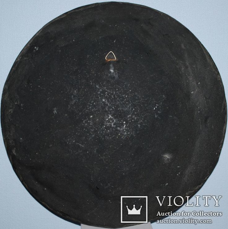Настенная тарелка из СССР, колкий пластик, диаметр 33 см., фото №4