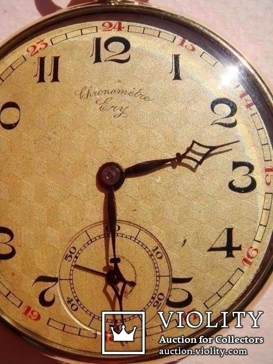 Карманные часы, корпус золото 18 карат, диам. 46 мм, механизм Швейцария, фото №4