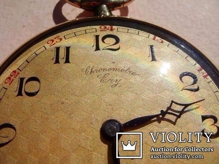 Карманные часы, корпус золото 18 карат, диам. 46 мм, механизм Швейцария, фото №5