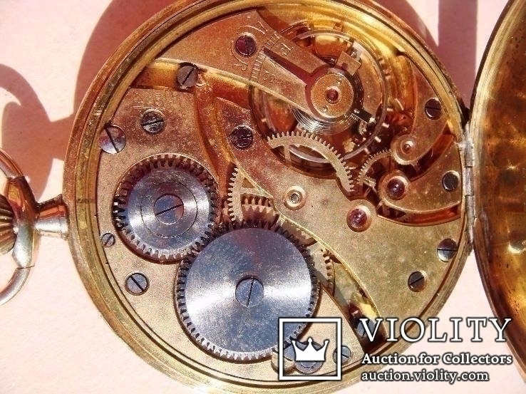Карманные часы, корпус золото 18 карат, диам. 46 мм, механизм Швейцария, фото №13