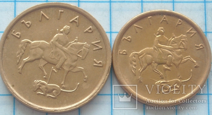  1, 2 стотинки, Болгария, 2000гг., фото №2