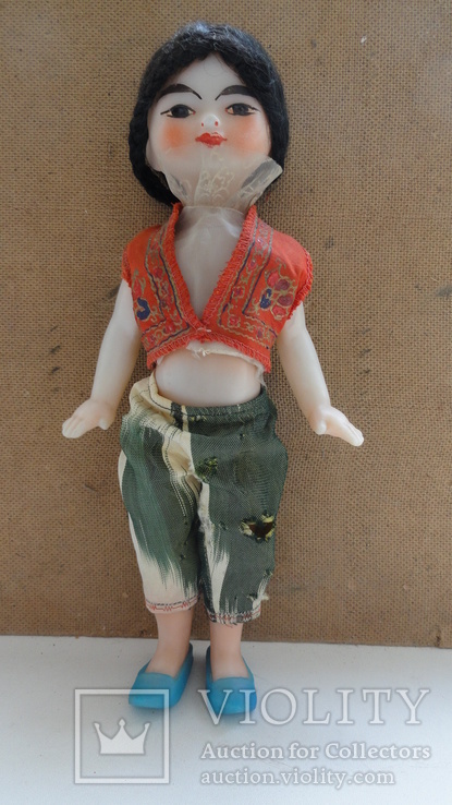 Кукла на резинках паричковая пластмасс к40, фото №3