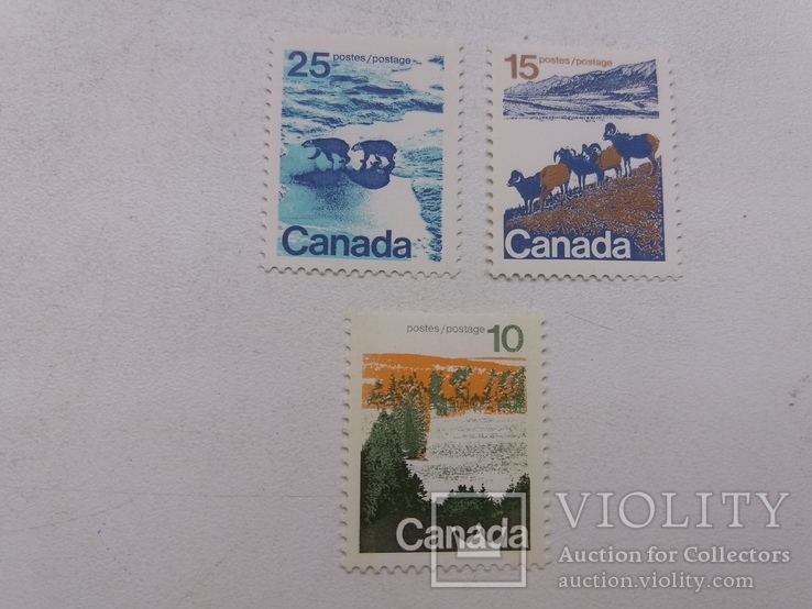 Набір з 3 марок Канада, фото №2