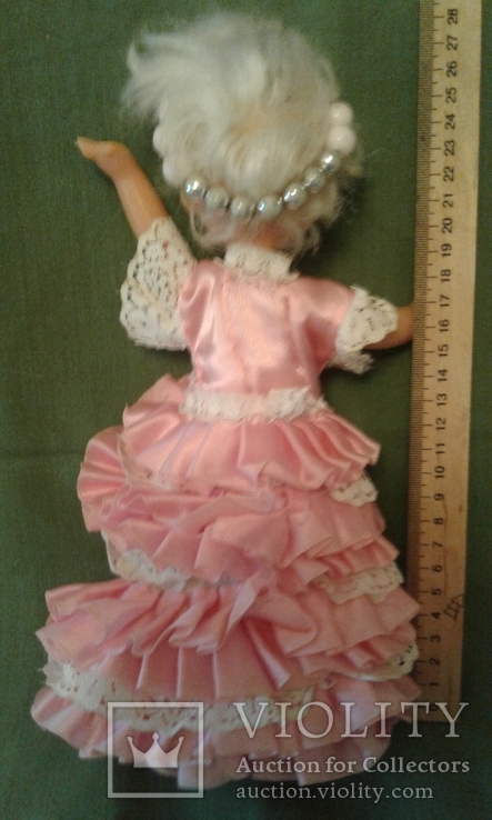 Нарядная куколка 27 см на резинках клеймо - 80 г.г., фото №8