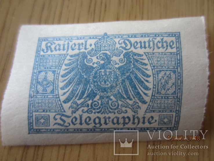 K. Deutsche Telegraphie Siegelmarke, фото №2