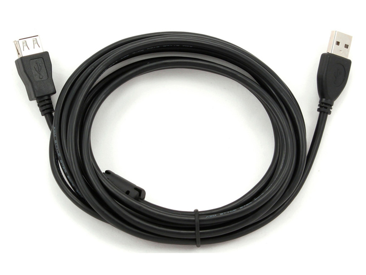 Удлинитель USB 2.0 AM - AF 3м с ферритовым фильтром