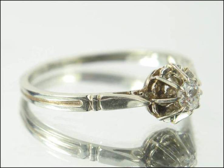 Винтажное кольцо с  бриллиантом, фото №3