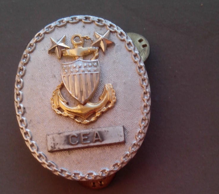 Знак офицера береговой охраны США, 2 звезды, щит и якорь., фото №2