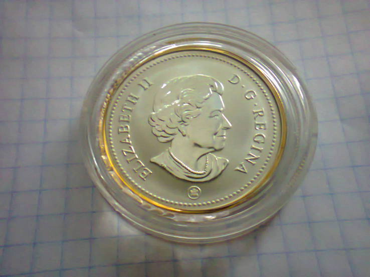 1 доллар серебро Канада,2009 г.в.,100 лет М-К., фото №2
