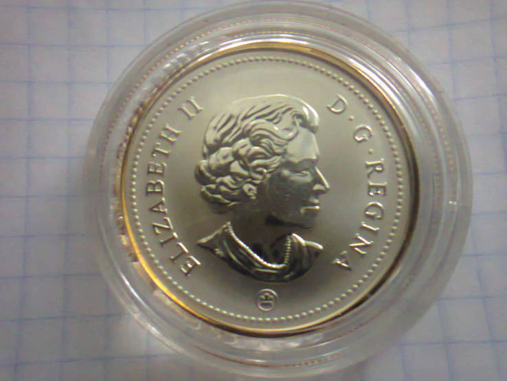 1 доллар серебро Канада,2009 г.в.,100 лет М-К., фото №4